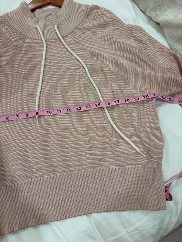Varley Maceo Pique Mock Neck Pullover Sweatshirt in Blush Pink Size Small‎ - Image 7