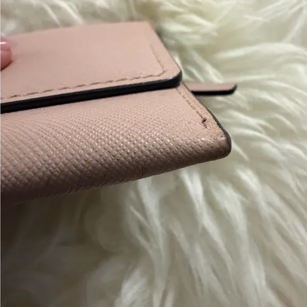 Kate Spade Cameron Street Harling Tri-Fold Wallet light pink EUC - Image 3