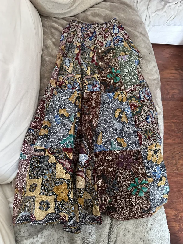 Multicolored boho pattered maxi skirt Multiple - Image 2