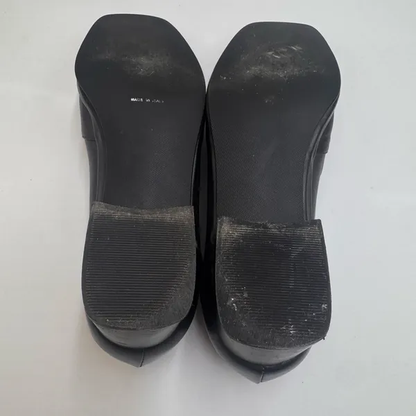 Rangoni Italy Black Leather Block Heel Loafers Womens 10.5 - Image 9