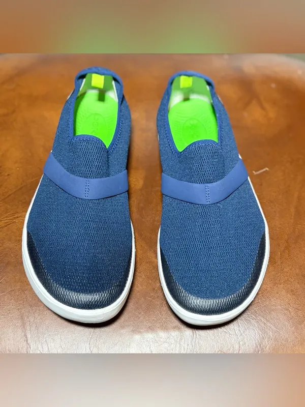Oofos Womens OOmg Q1-1312020-3 Navy Blue Casual Shoes Sneakers Size 7.5 - Image 2