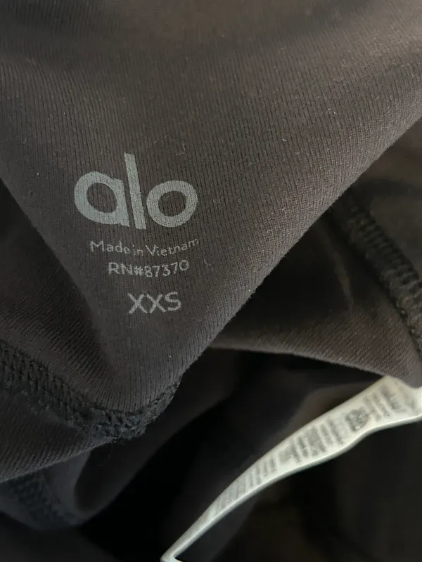 Alo NWT High Waisted Airbrush Leggings Black Size XXS - Image 6