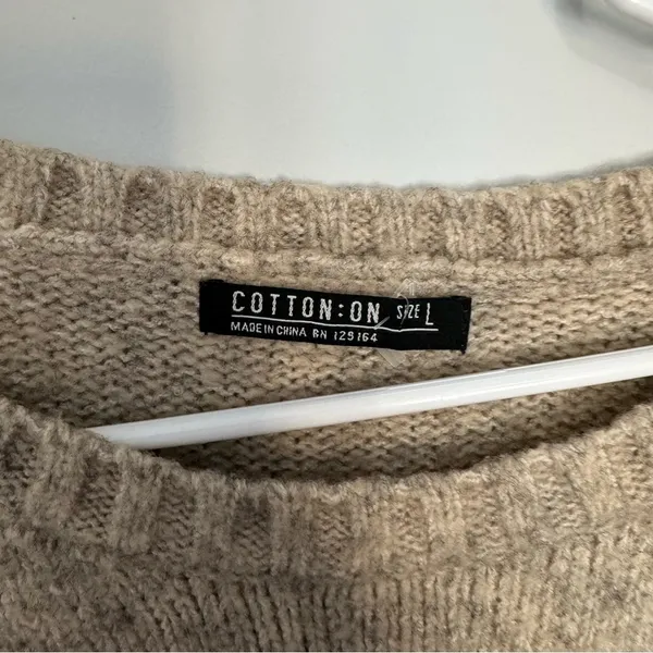 Cotton On Tan Knit Sweater - Image 3