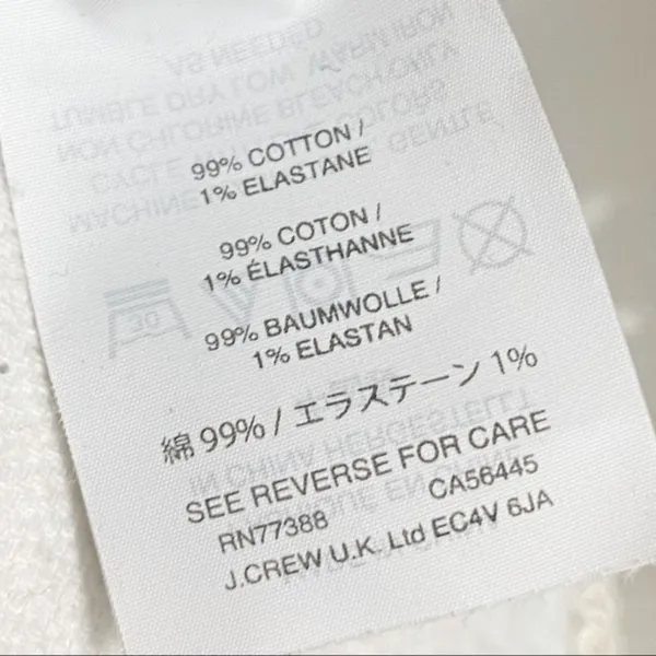 J. Crew • White Grey Black Striped Boatneck Top - Image 5