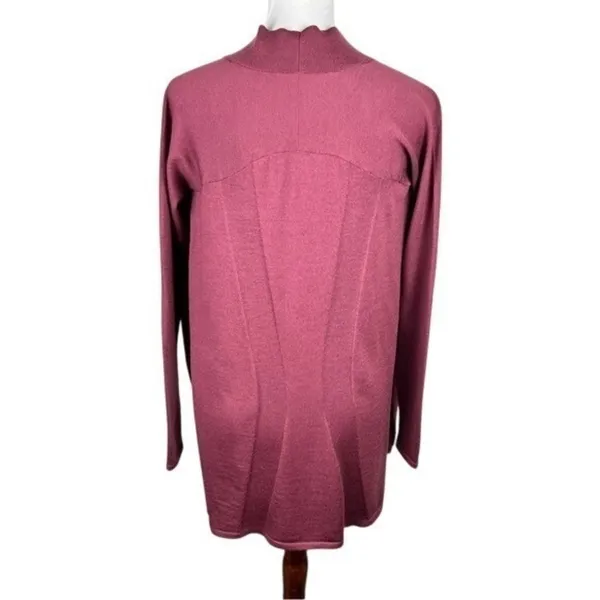 Lululemon Blissful Zen Merino‎ Wool Wrap Sweater Pink Size 2 - Image 3