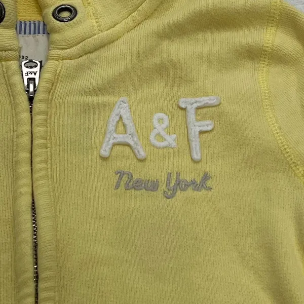 Abercrombie-fitch Women's Yellow Hoodie - Image 4