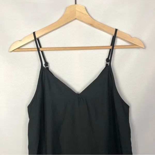 ASOS Design Black Midi Cami Slip Dress 4‎ - Image 3