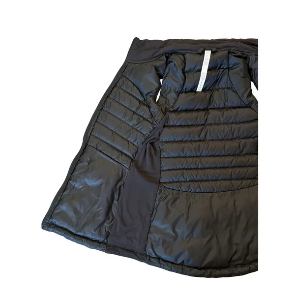 Lululemon Down For A Run Vest II Black Full Zip DOWN Puffer Lightweight Womens 8 - Image 5