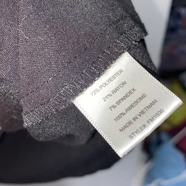 Figs xxl shirt black double pocket v‎ neck technical collection embroidery - Image 4