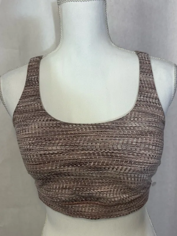 lululemon athletica Pink Mauve Patterned Strappy Sports Bra - Image 2