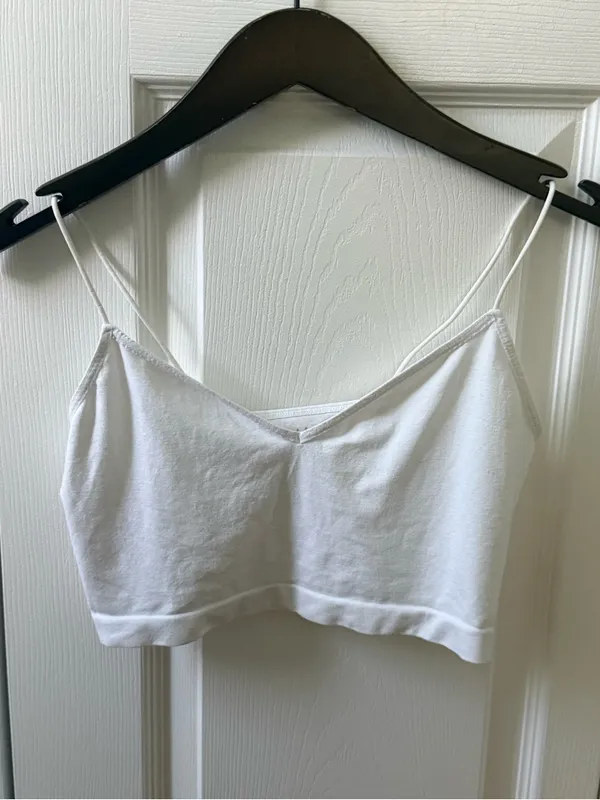 Free People Intimately Sweetheart Seamless Brami Top in White - Image 2