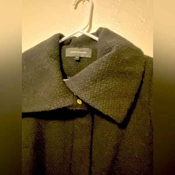 Jones New York Black Trench Winter Coat - Image 6