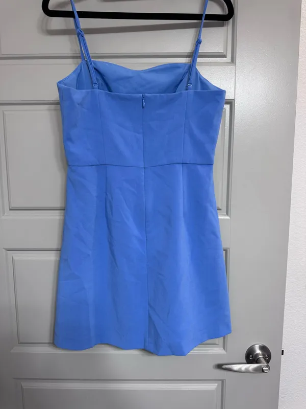 Periwinkle French connection basic mini dress - Image 4