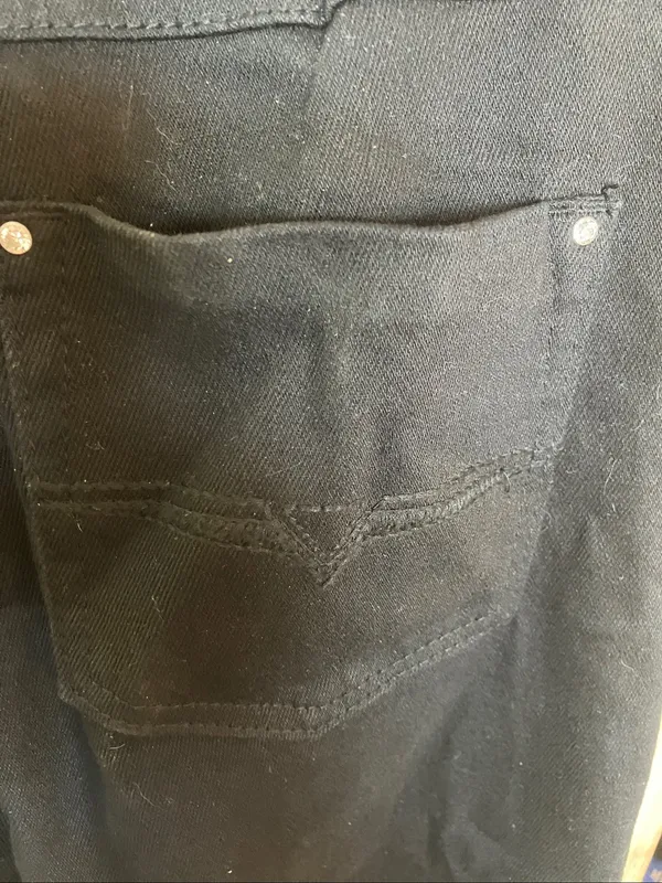 Ethyl Classic Black Studded Pocket Jeans 6 - Image 11