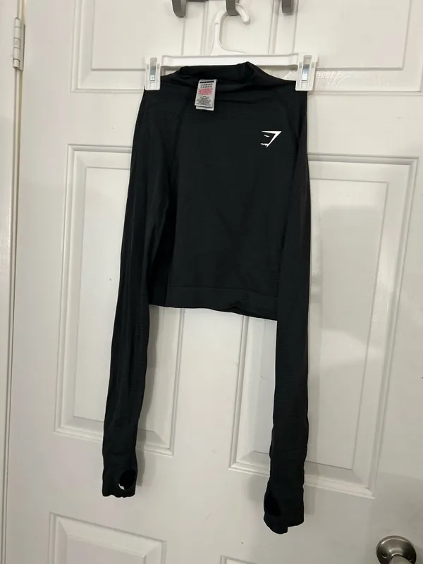 Gymshark Vital Crop Top mock neck - Image 7