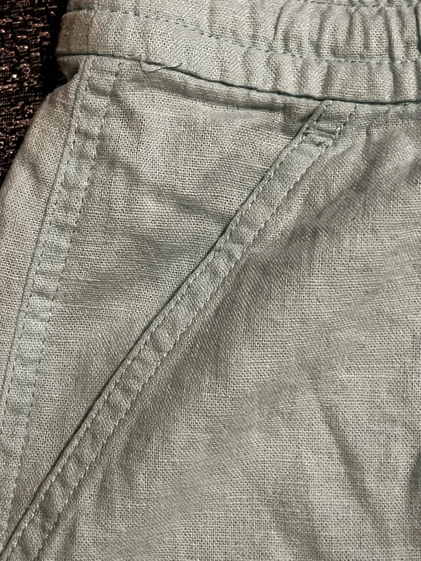 Womens small NWT J.Crew Mercantile 3" Linen Blend Drawstring Shorts-mint green - Image 4