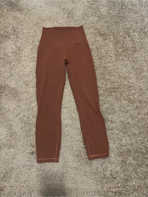 Lululemon Unlimit high‎ rise crop 23” keyhole in ancient copper 4 - Image 5