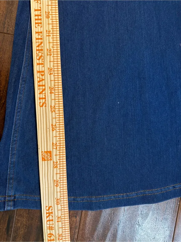 Halara Flex High Waisted Crossover Pocket Washed Casual Flare Jeans Size L NWT - Image 8