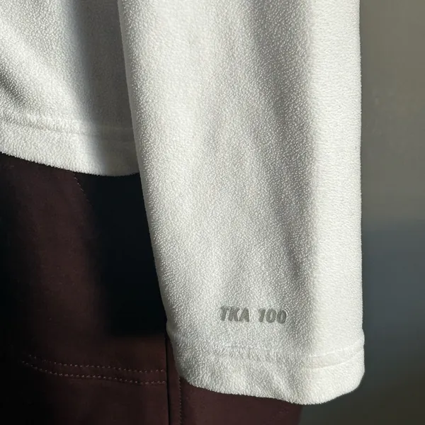 The North Face Women's White Quarter-Zip Pullover Lightweight Fleece Jacket - Image 7