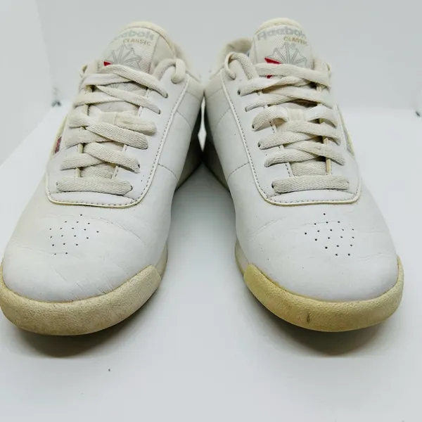 Reebok Women’s White Classic Lace Up Athletic Tennis Shoes Size 6.5 - Image 2