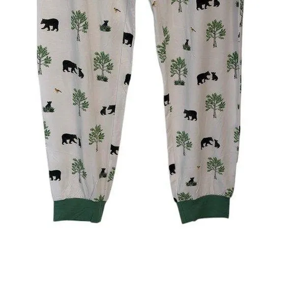 Wildflower Baby Pajama Pants Bamboo Viscose Spandex Bear Tree Print XL - Image 2