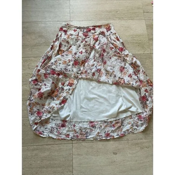 Women Boho Floral Long Maxi‎ Skirt Ladies High Waist Beach Holiday Swing Dress - Image 6