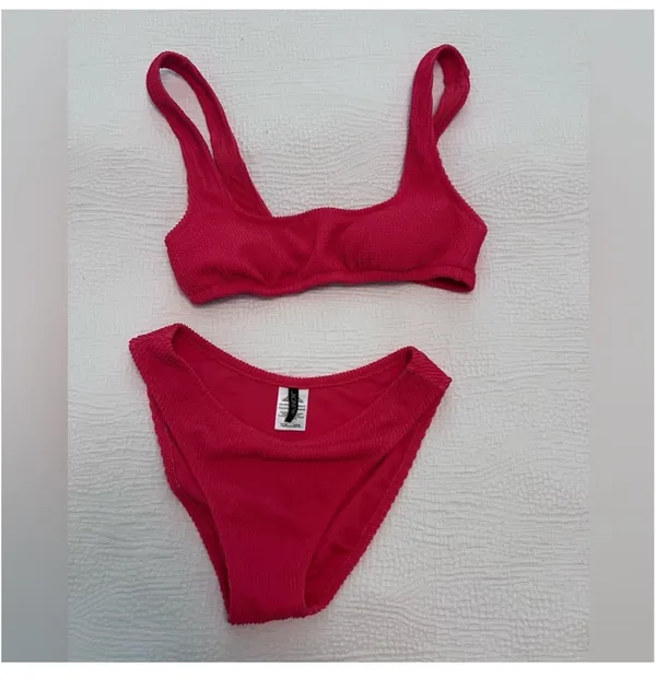J Crew Pink Crinkle Bikini - Image 3