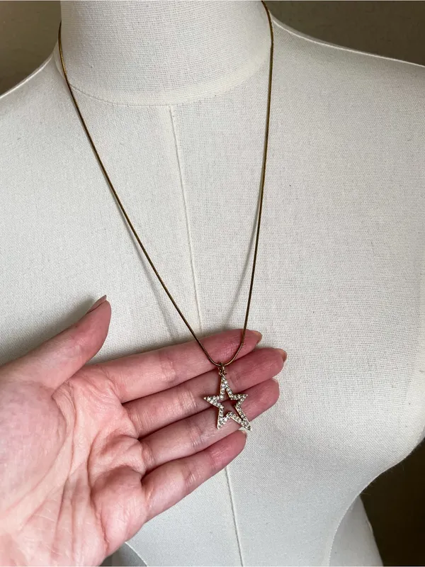 Leopard Boutique Goddess Charm Star Pendant with 18K Gold Over Sterling Silver - Image 4