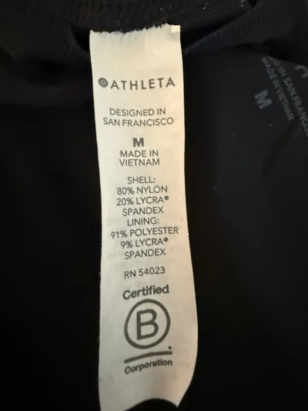 Athleta High-Neck Racerback Cropped Sports Bra Camo Print Medium‎ - Image 5