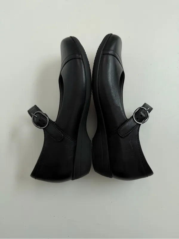 Dansko Fawna Mary Jane Leather Arch Support Comfort Travel Classic Work Black - Image 6