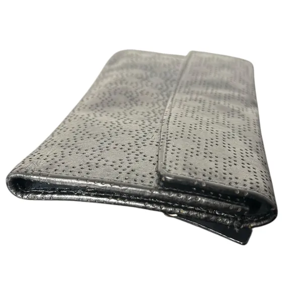 Lodis Black Leather Trifold Wallet Perforated‎ Flap Pocket Envelope Card Case ID - Image 5