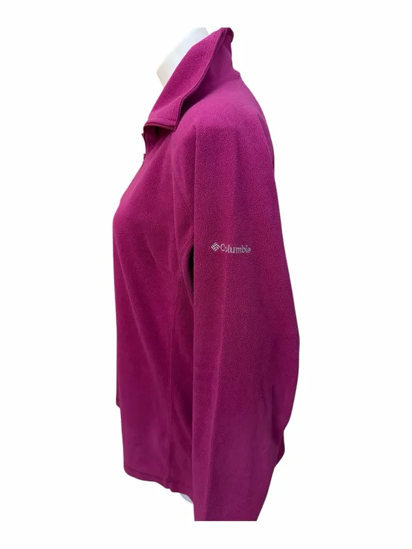Columbia Women's 1/4 Zip Fleece Pullover - Berry Pink - Image 3