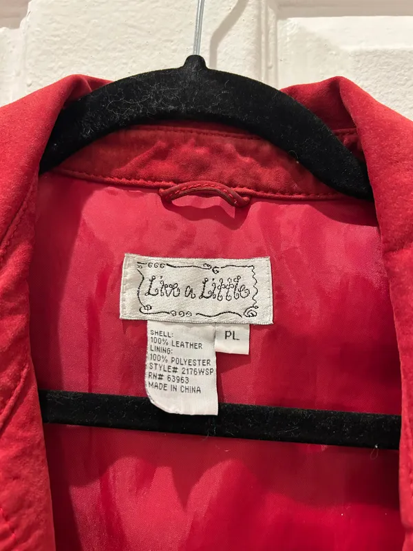 Red Leather Jacket - Image 6