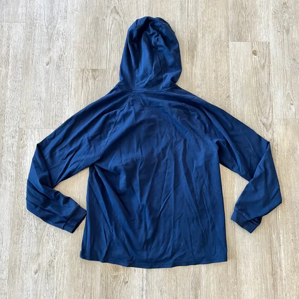 Unisex Member's Mark Blue Luxe Full Zip Hoodie - S - Image 6