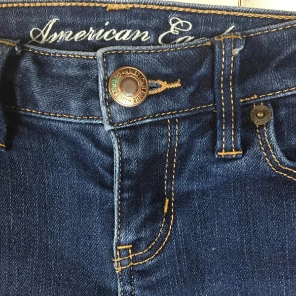 American Eagle AE Skinny Jeans Blue Denim Pants 4 v6x - Image 2