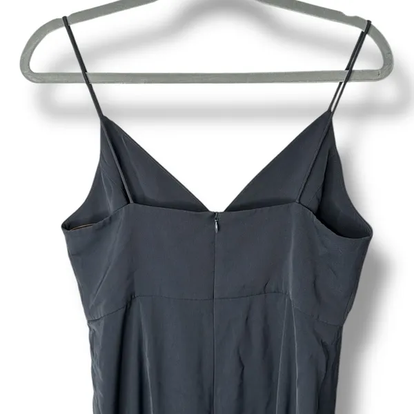 Shona Joy‎ Cocktail Draped Maxi Dress Grey Size 8 - Image 6
