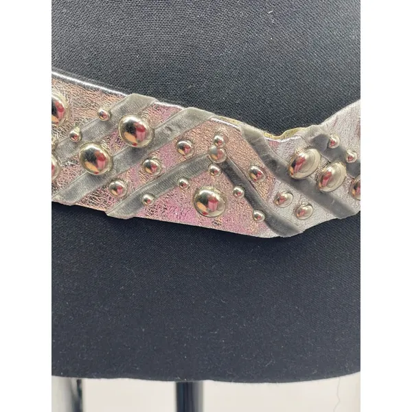 Unique‎ Handcrafted Silver belt with Bubble Design Boho Chic Jewelry size 34" - Image 2