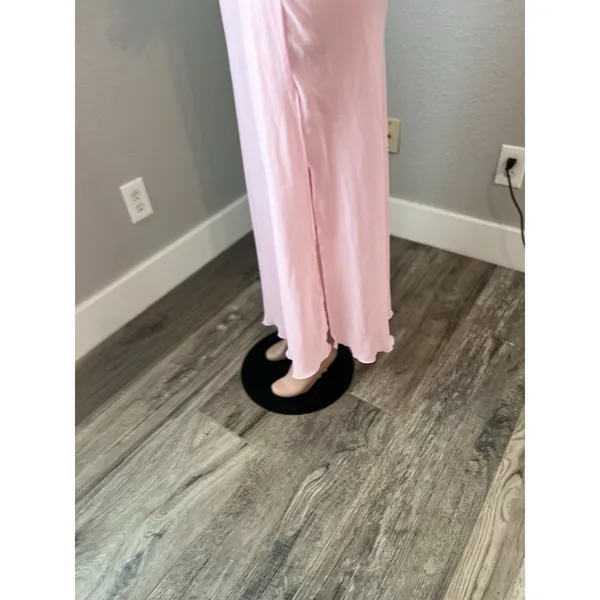 D'ELEGANCE LINGERIE Slip PINK SPAGETTI MEDIUM MAXI FLORAL LACE LIGHTWEIGHT#95 - Image 13