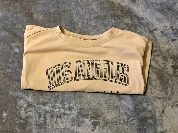 Los Angeles Apparel Crop Top Short Sleeve T-Shirt - Image 2