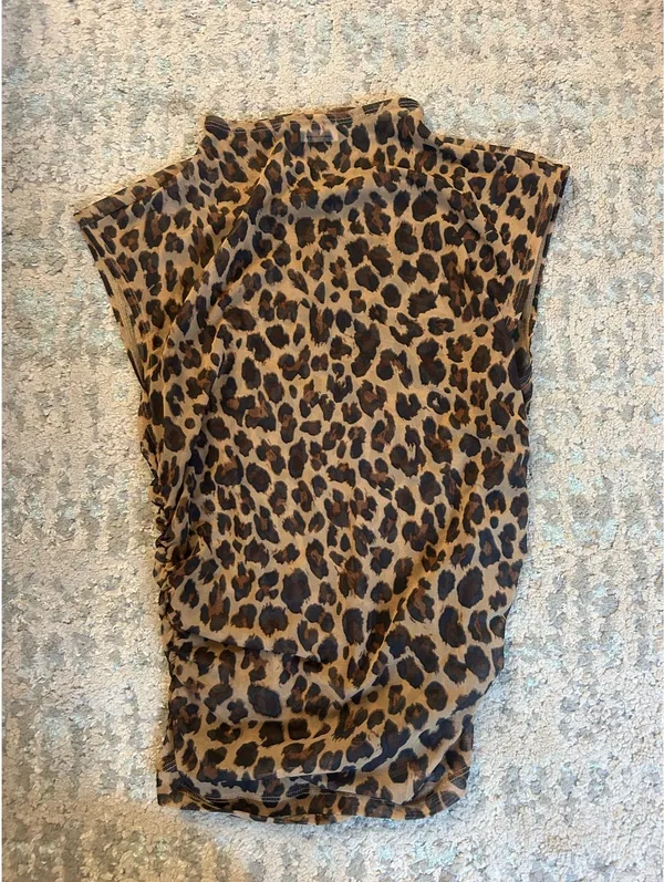 Abercrombie Sheer Cheetah Top - Image 3