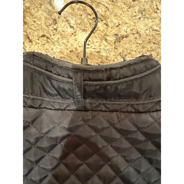 Quilted Moto Jacket Sherpa Lined Y2K Equestrian Elbow Patch Navy 1X Cavalini‎ - Image 12