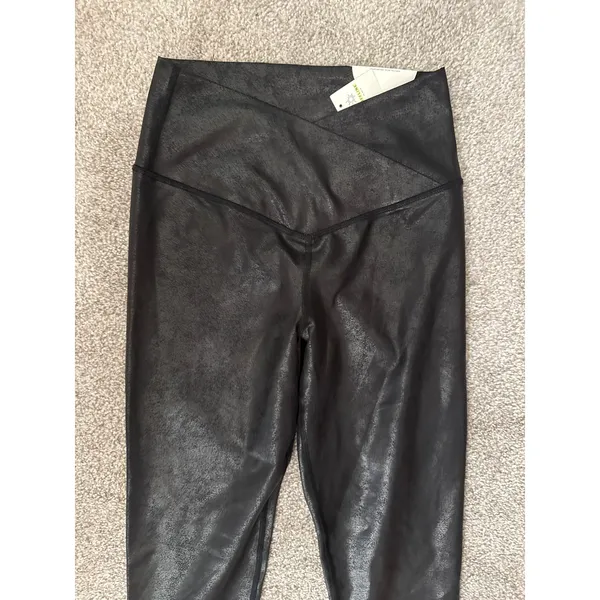 NWT Offline by Aerie High Waisted Crossover Black Crackle Leggings, M - Image 6