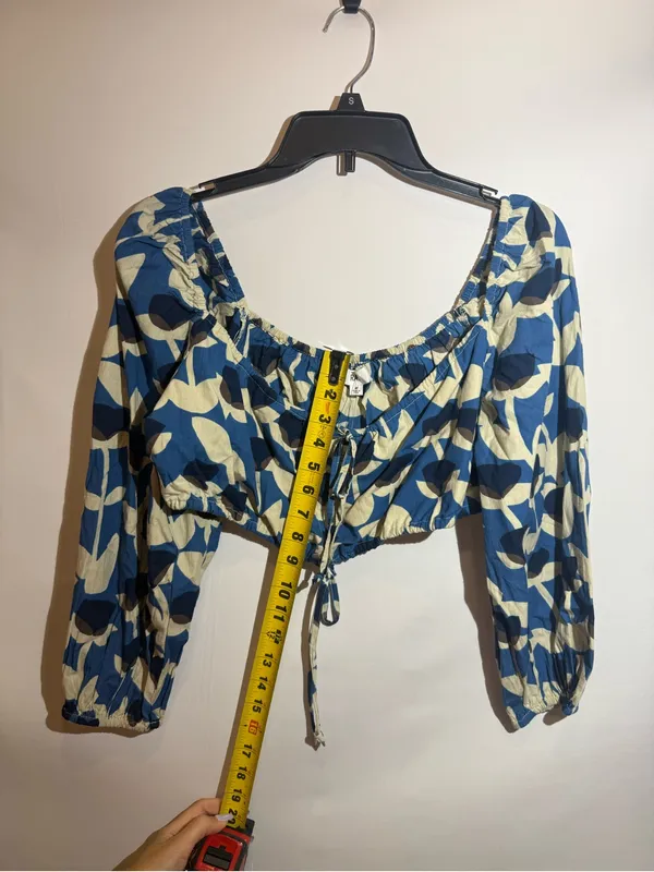 NWT RAHI Lisse Crop Top Boho Leaf Print Festival Blouse Size M Free People - Image 6