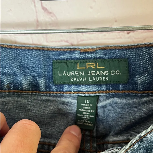 Lauren‎ Ralph Lauren Mid Rise Straight Ankle Blue Jeans Woman’s Size 10 - Image 2