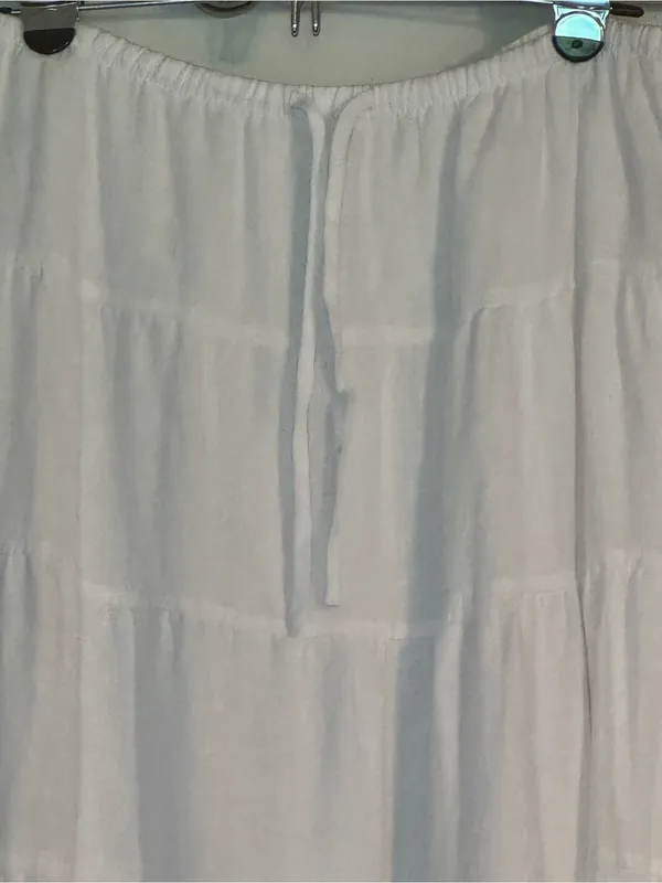 ARITZIA Wilfred Bouquet Linen Skirt M White $148 Retail NWOT - Image 5