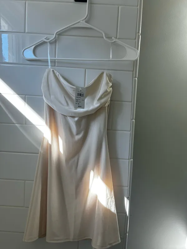 Windsor So Your Vibe Strapless A-Line Mini Dress Ivory - Image 2
