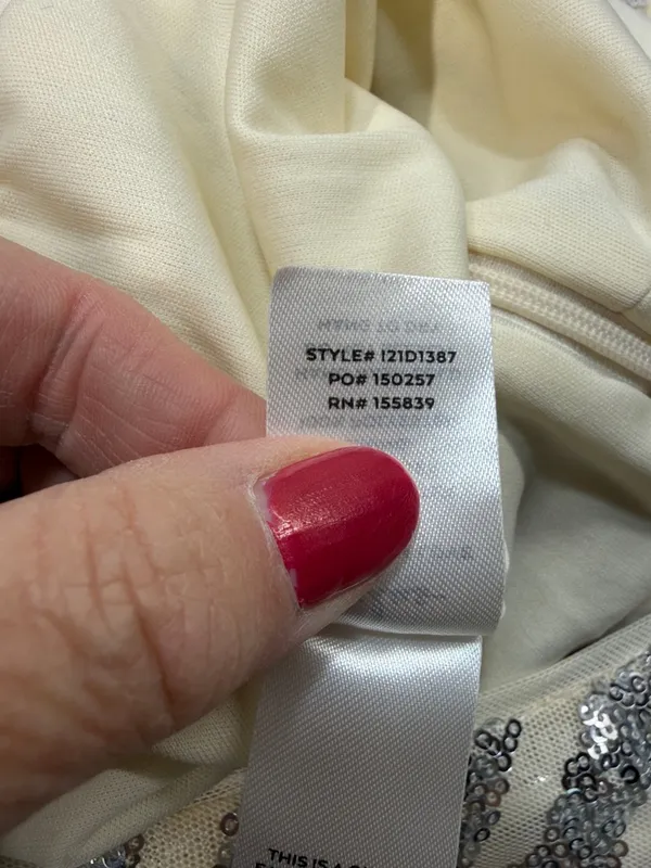 Lulus NWT Silver Sequin Elegant Occasion One-Shoulder Tulip Hem Midi Dress XSS - Image 12