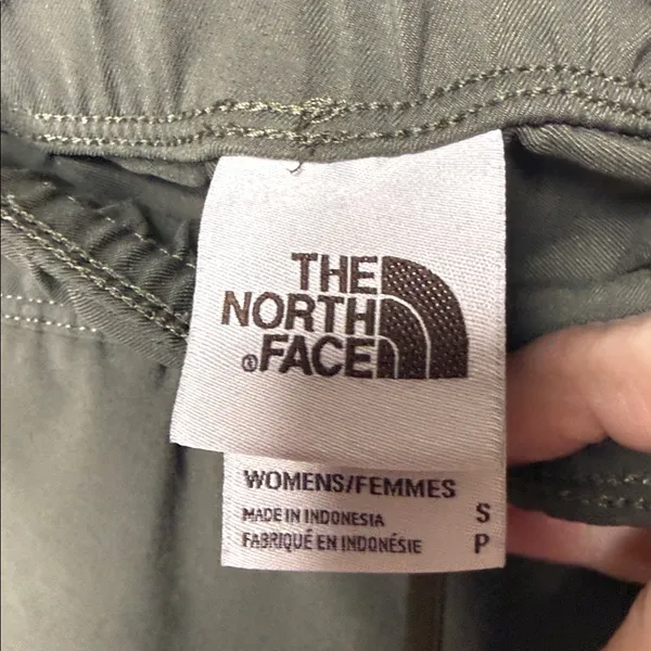The North Face olive green pull on wear everywhere straight leg pants sz Sm - Image 8