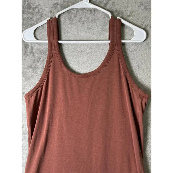 Lululemon Classic-Fit Cotton Blend Scoop Dress Ancient Copper Size 10 Sleeveless - Image 2