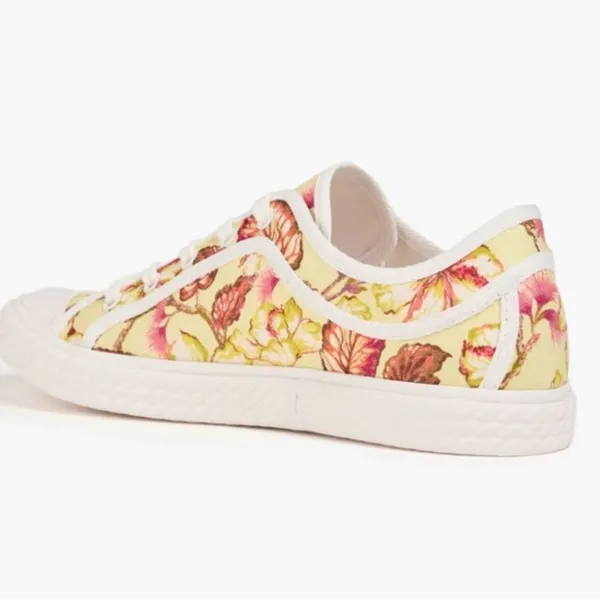 Zimmermann Floral print linen sneakers size 8 - Image 4